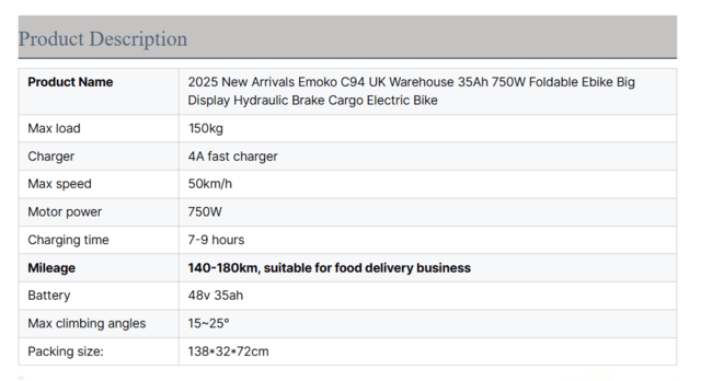 Електрически велосипед/колело EMOKO C94 750W 35AH - град Разград | Други - снимка 7