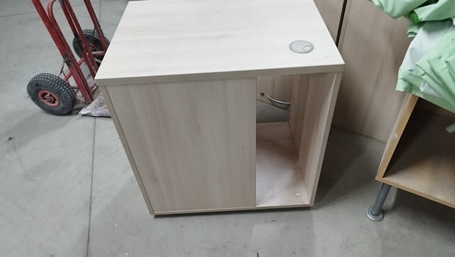 Офис шкаф - шкафче с 4 чекмеджета и отвор за компютър 68/50/74см - снимка 2