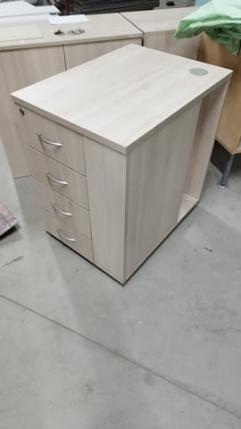 Офис шкаф - шкафче с 4 чекмеджета и отвор за компютър 68/50/74см - снимка 11