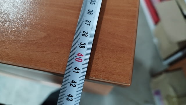 Офис шкаф със заключване - шкафче за обувки или дрехи 86/42/93см череша - снимка 7