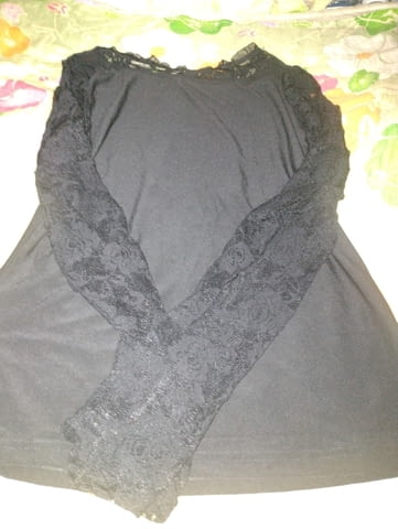 Дантелена блузка с бродерии и апликации Ема, city of Montana | Women’s Clothes - снимка 2