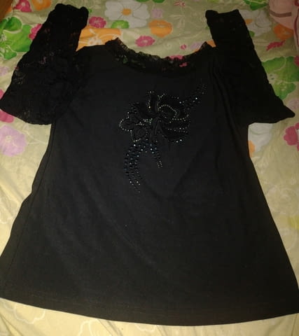 Дантелена блузка с бродерии и апликации Ема, city of Montana | Women’s Clothes - снимка 3