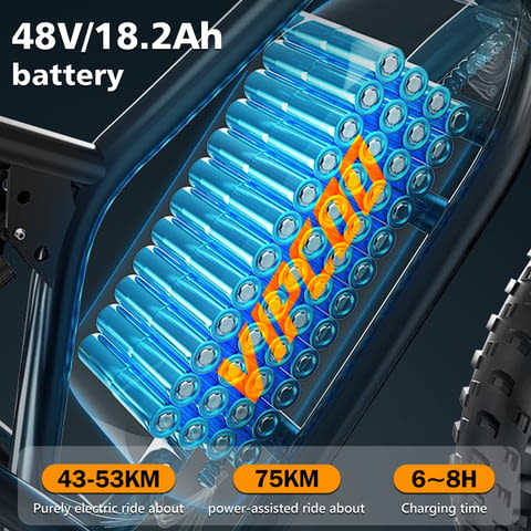 Електрически велосипед/колело VIPCOO VM6 750W 18.2AH - град Разград | Други - снимка 2