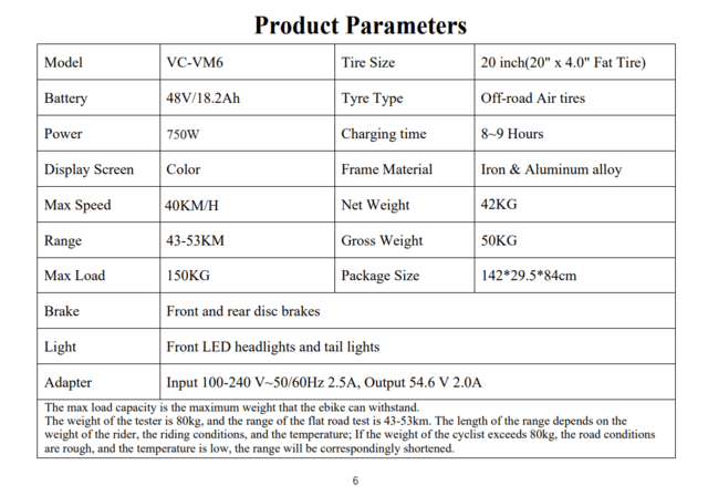 Електрически велосипед/колело VIPCOO VM6 750W 18.2AH - град Разград | Други - снимка 7
