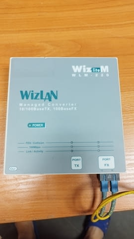 Wizlan - WLM-220 преобразувател на оптичен сигнал - влакна - конвертор - снимка 1