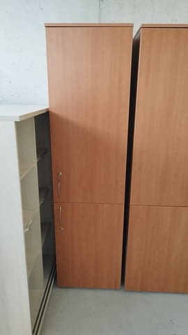 Еднокрил гардероб с рафтове със заключване - Офис шкафове 54/200/40 - снимка 10