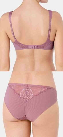 Triumph 80C, 75C, 75E+XL, 4XL комплект сутиен мека чашка без банели и дълбока бикина комплекти Триумф - снимка 2