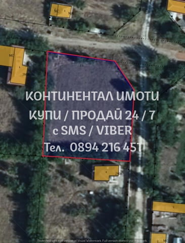 КОДг 17838. Дворно място 1800м2, с трифазен ток, вода, с две лица към 2 улици, - ъглов парцел със со - снимка 1