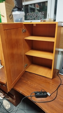 Кухненски шкафофе горен ред с врати от масив цвят череша 80/50 - 54/32см - снимка 4