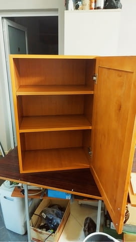 Кухненски шкафофе горен ред с врати от масив цвят череша 80/50 - 54/32см - снимка 6