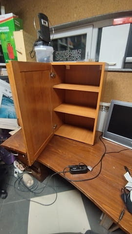 Кухненски шкафофе горен ред с врати от масив цвят череша 80/50 - 54/32см - снимка 8