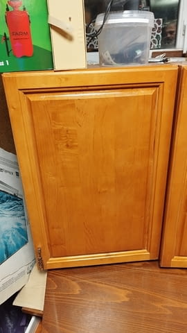 Кухненски шкафофе горен ред с врати от масив цвят череша 80/50 - 54/32см - снимка 9