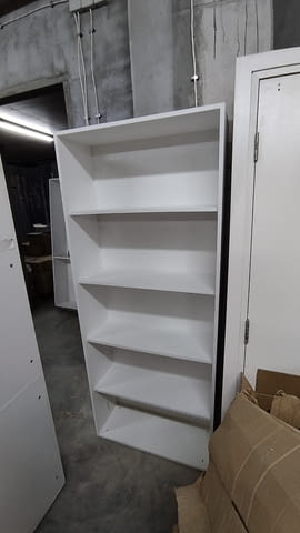 Гардероб - Етажерка 83/200/32см - офис шкаф с рафтове за документи 4бр - снимка 9