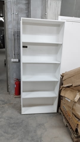 Гардероб - Етажерка 83/200/32см - офис шкаф с рафтове за документи 4бр - снимка 11