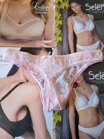 Seimia XS италиански розови, жълти прашки 6mia розова, жълта италианска прашка ХС италианско бельо - снимка 3