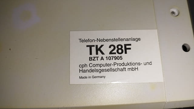 Телефонна централа немска аналогова - telefon nebenstellenanlage ТК 2/8F - снимка 4