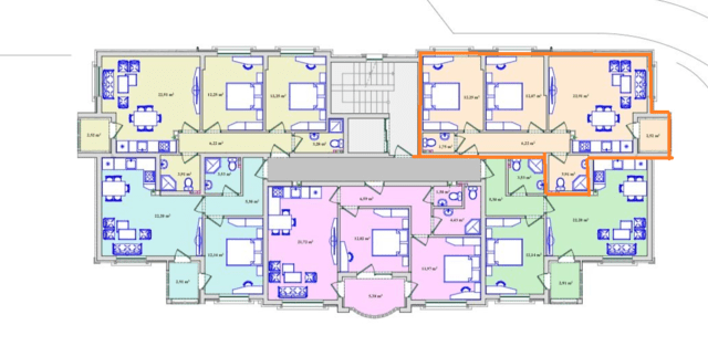 Тристаен апартамент разположен в Широк Център, гр.Хасково, city of Haskovo