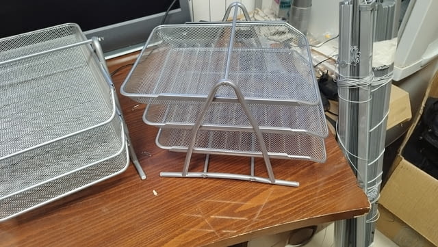 Поставка за документи - Метален органайзер за документи с 3 рафта - снимка 10