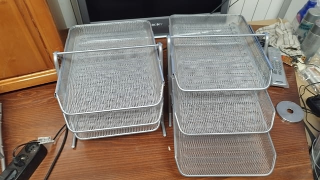 Поставка за документи - Метален органайзер за документи с 3 рафта - снимка 12