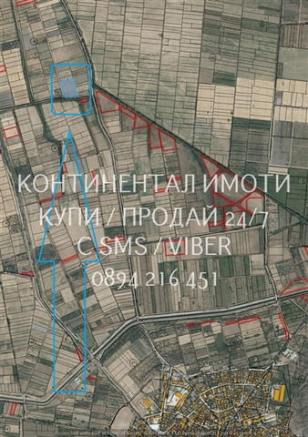 Кодл 63146. Нива 7дка, кат 3-та с лице на селски път 75м2 на втора линия и 70м от шосето преди селот - снимка 2
