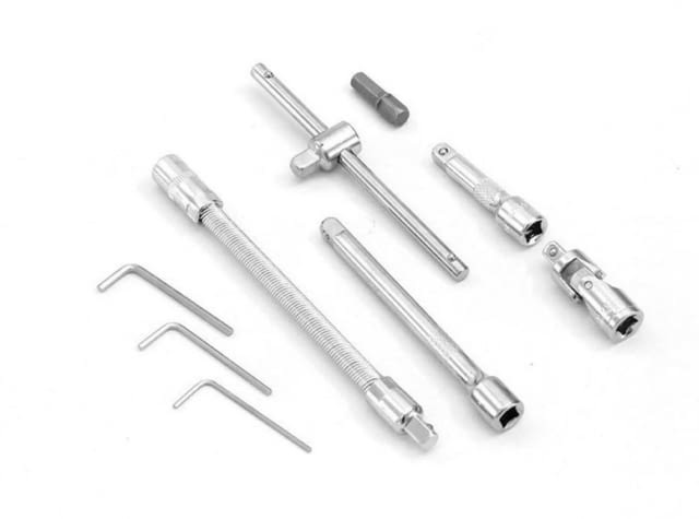 Комплект двустранни гаечни ключове, 46 части, хром-ванадиева стомана - снимка 12