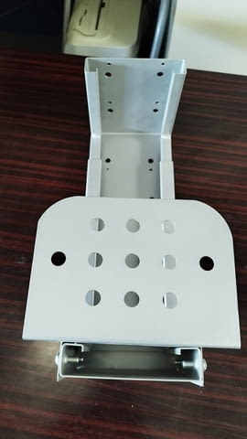 Метална поставка за компютър - Поставка за PC кутия за монтаж към бюро - снимка 2