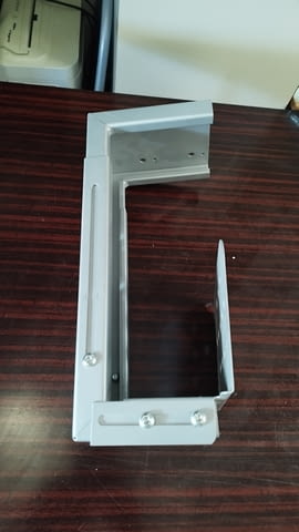 Метална поставка за компютър - Поставка за PC кутия за монтаж към бюро - снимка 4