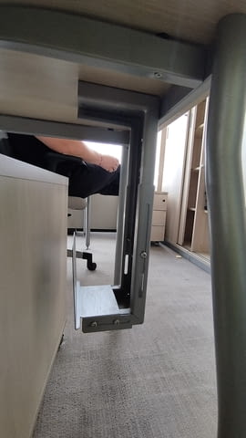 Метална поставка за компютър - Поставка за PC кутия за монтаж към бюро - снимка 10