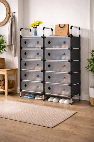 Модерен шкаф за обувки - град София | Секции / Шкафове - снимка 1