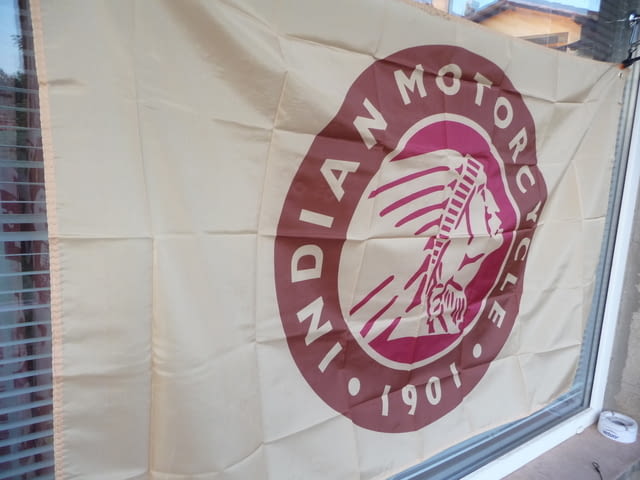 Знаме Indian Motorcycle 1901 Индиан мотоциклети рокерски готини направени мощни рокери волни група - снимка 2