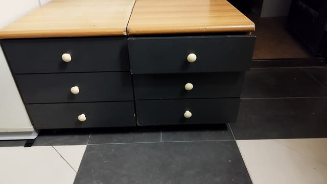 Шкафче на колела - контейнерз а бюро със заключване 47/41/51см - снимка 6