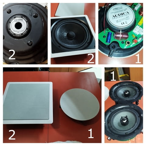 Тонколони за вграждане - AUDICA professional Median IC 165 и AUDAC CS1000S - Субуфер за вграждане - снимка 1