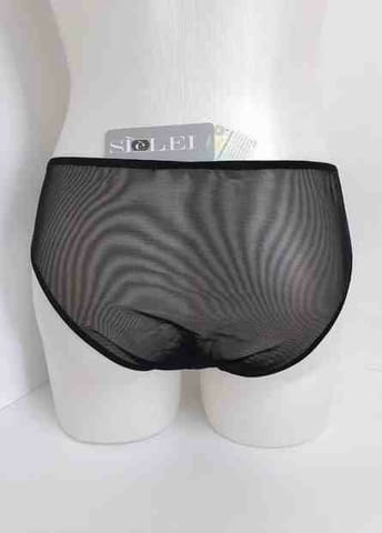 SieLei S, M черни, розови, сини, шампанско италиански прозрачни слипове Сиелей дантелен слип от тюл - снимка 5