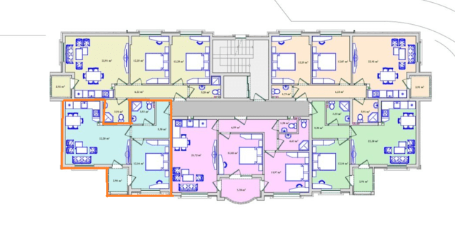Двустаен апартамент, разположен в Широк Център, гр. Хасково, град Хасково