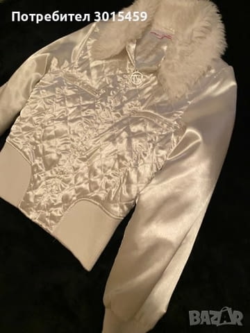 Бяло сатенено яке Tally Weijl с пухкава яка, city of Sofia | Women’s Clothes - снимка 3
