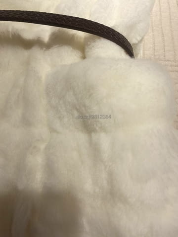 Пухкав бял елек от еко кожа с колан M, White - city of Sofia | Women’s Clothes - снимка 4