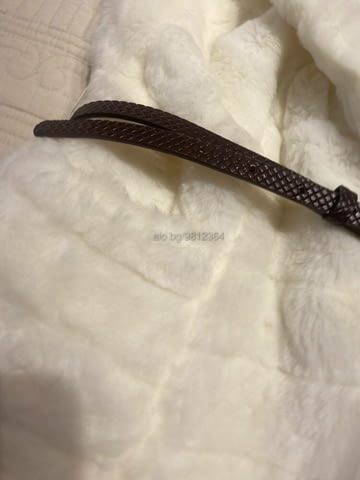 Пухкав бял елек от еко кожа с колан M, White - city of Sofia | Women’s Clothes - снимка 8