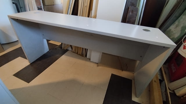 Бюро - офис маса 160/40/72см светло сиво - city of Sofia | Desks - снимка 12