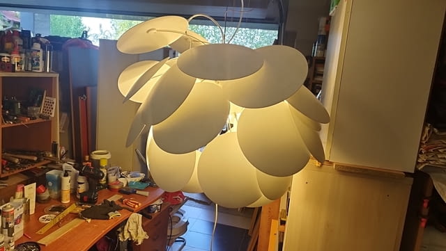 Полилей стил Marset Discocó с три крушки 80/60см - град София | Осветление - снимка 8