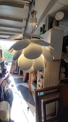 Полилей стил Marset Discocó с три крушки 80/60см - град София | Осветление - снимка 11