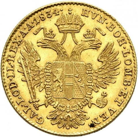 Златна монета 1 Дукат Франц 2 - град Велико Търново | Други - снимка 2