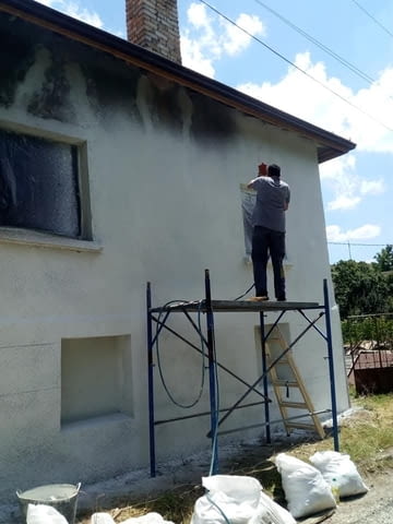 Фасадна топлоизолация с мазилка и airless боя Exterior Insulation, Work over the Weekend - Yes - city of Sofia | Construction - снимка 11