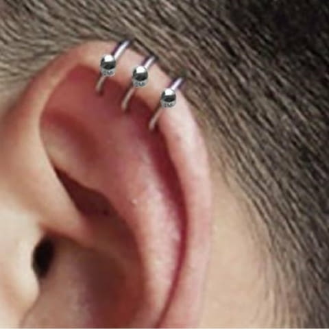 Обица за поставяне на хрущяла на ухото - city of Sofia | Earrings - снимка 4