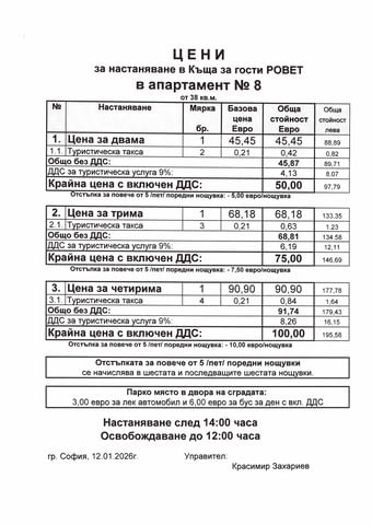 Нощувки в София, близо до летището Интернет, Кабелна, Обзаведено, Паркинг, С тераса, Телевизор, Централна част - град София | Квартири / Нощувки - снимка 10