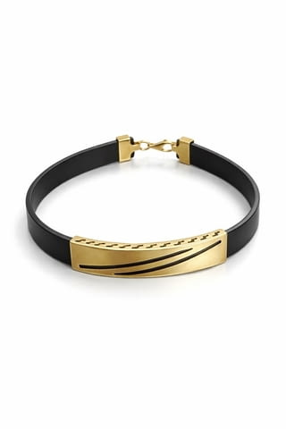 Кожена златна гривна - 6.26гр. Злато, Гаранция - Не, Сертификат - Да - град Велико Търново | Гривни - снимка 1