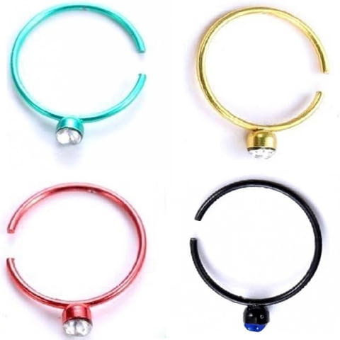 Метална клип обица с кристал - city of Sofia | Earrings - снимка 1