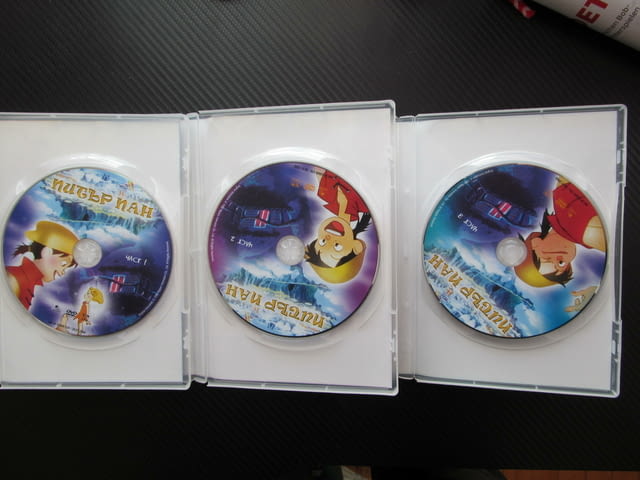 Питър Пан 1, 2, 3 DVD филм детски филмчета Капитан Хук феи остров пирати кораб свобода магия анимация - снимка 2