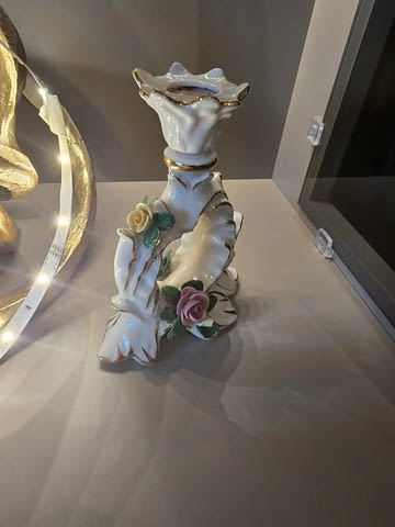 Свещник дрезденски порце, ан - град Варна | Осветление - снимка 4