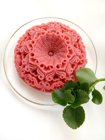 Кръгъл ароматен декоративен сапун гравиран като Мандала , подходящ за подарък или за вашия дом - снимка 3