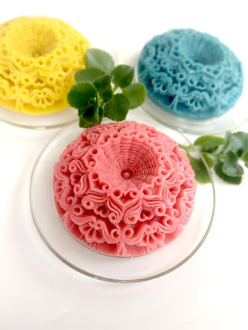 Кръгъл ароматен декоративен сапун гравиран като Мандала , подходящ за подарък или за вашия дом - снимка 7